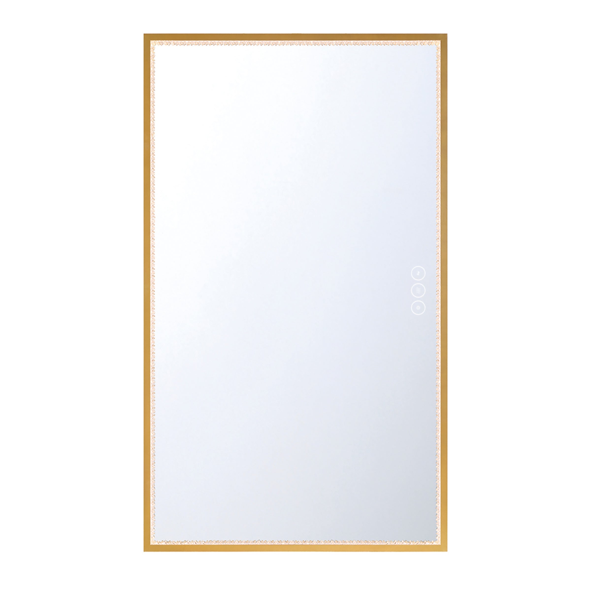 Eurofase Cerissa 32" x 54" LED Mirror, Anodized Gold, front view