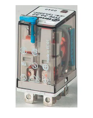 finder 56.32.9.012.0040 2PDT Plug In Relay Tab, 12A, 12V dc, 56 Series