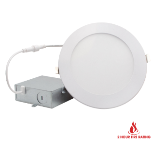 Ortech 4” LED Fire Rated Recessed Downlight - with Adjustable CCT - Maple Electric Supply 