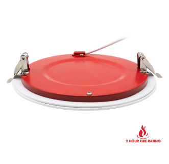 Ortech 4” LED Fire Rated Recessed Downlight - with Adjustable CCT - Maple Electric Supply 