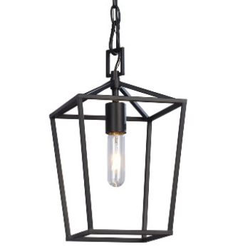 925794BK 1 Lamp Mini-Pendant Black - Maple Electric Supply 