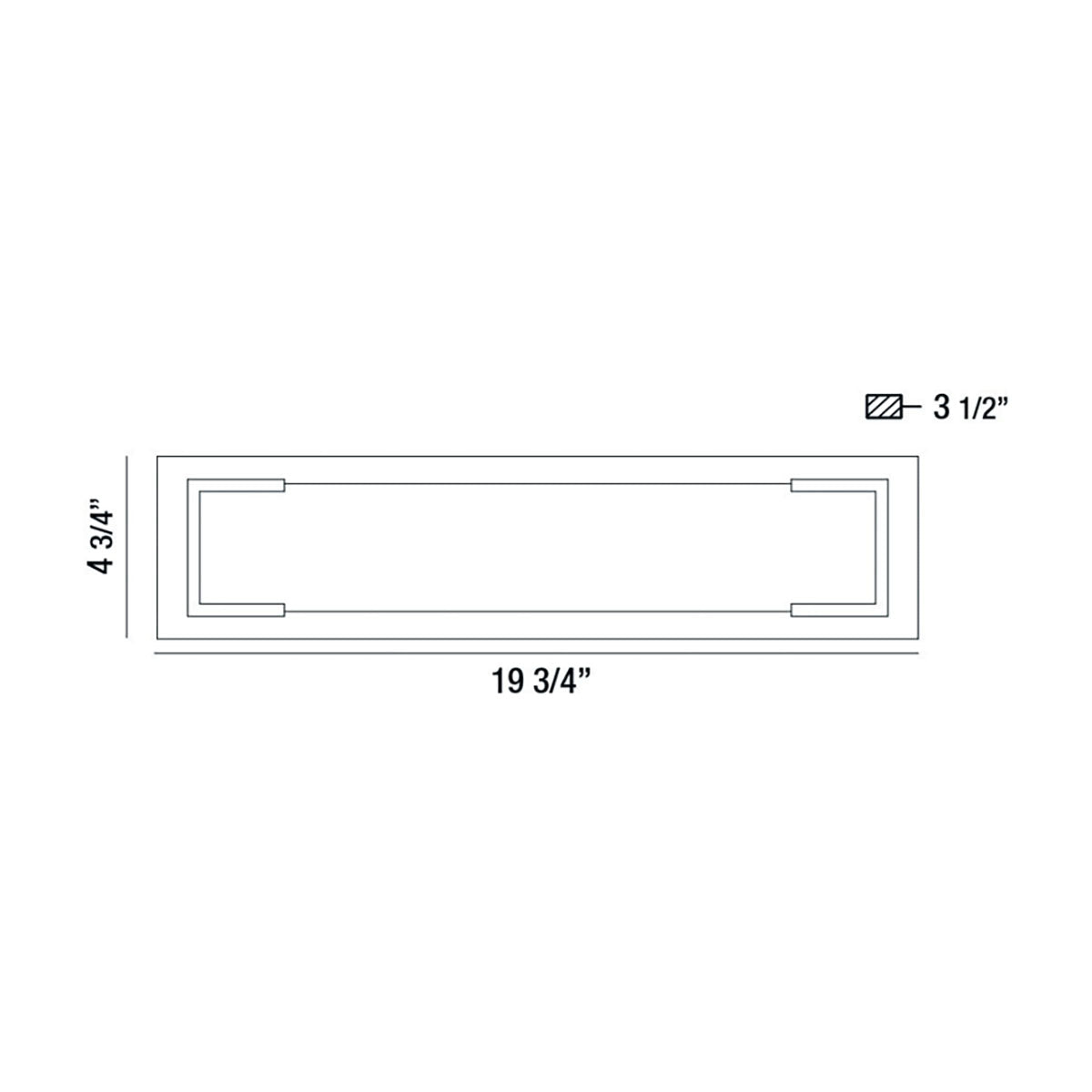 Thornhill wall sconce dimension drawing