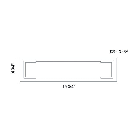 Thornhill wall sconce dimension drawing