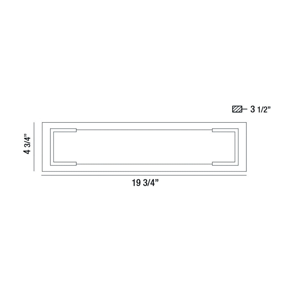 Thornhill wall sconce dimension drawing