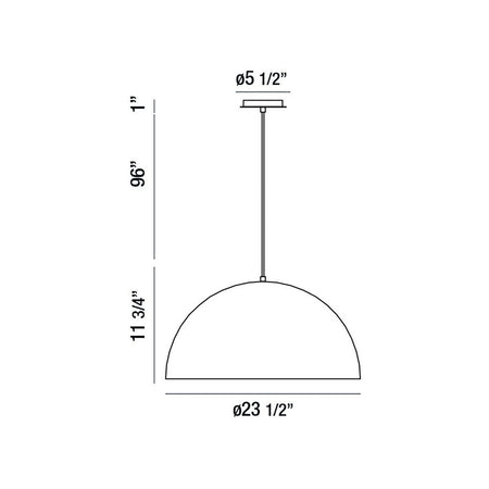 Laverton pendant dimension drawing