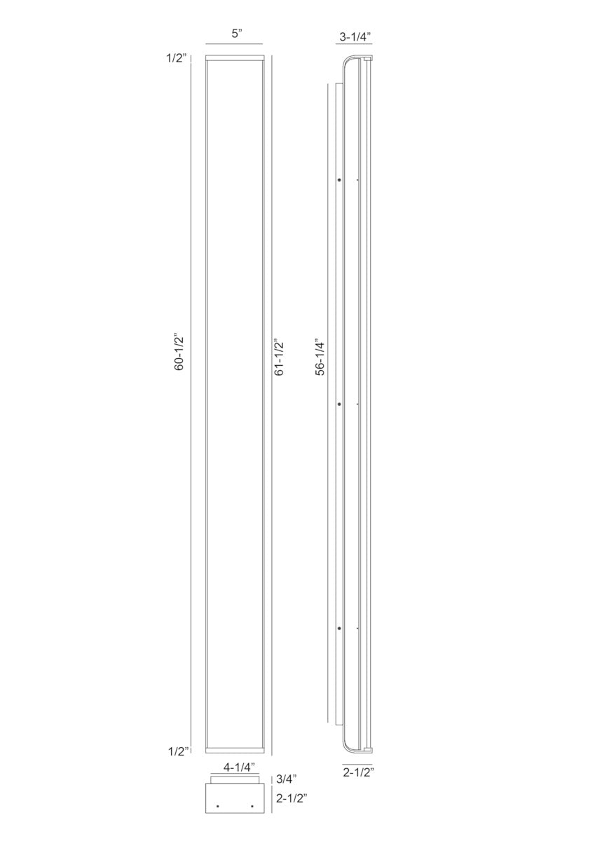Dulton outdoor light dimension drawing