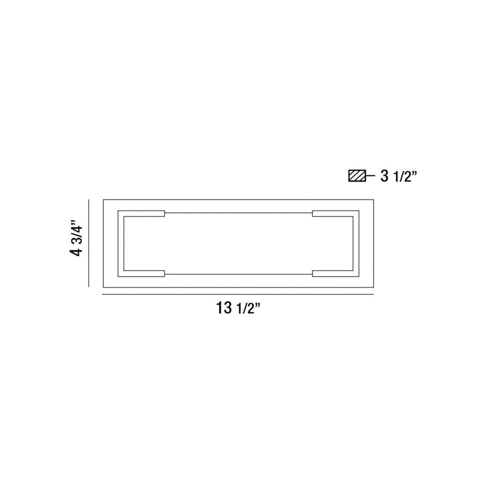 Thornhill wall sconce dimension drawing