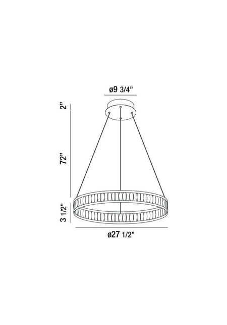 Forster pendant dimension drawing