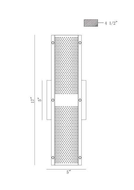 Westcliffe outdoor light dimension drawing