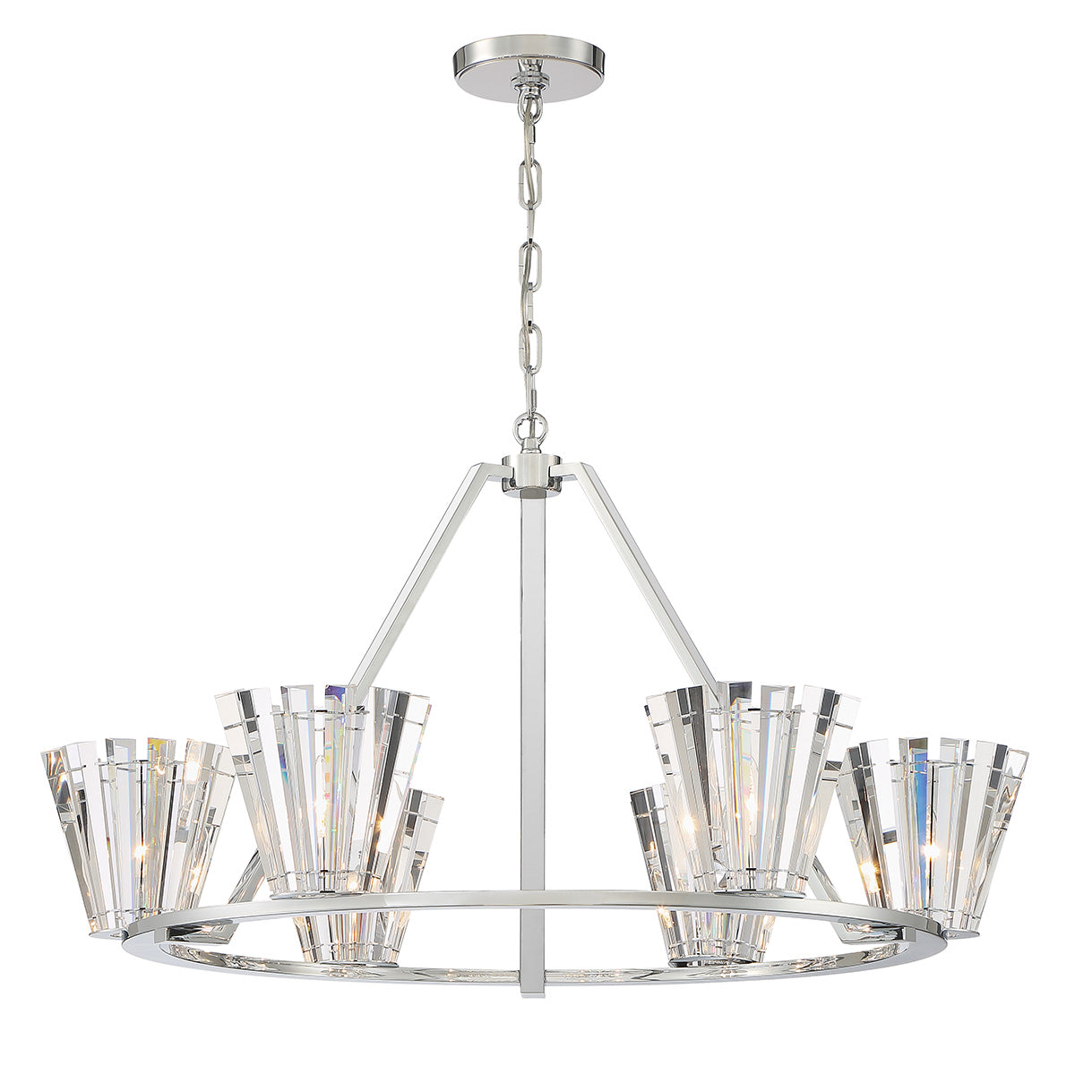 Eurofase Ricca Chandelier, front view