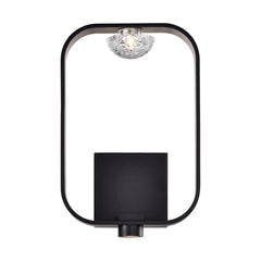 Eurofase Dagmar 8.75" LED Wall Sconce, Gold­black Mix with Clear Glass, front view