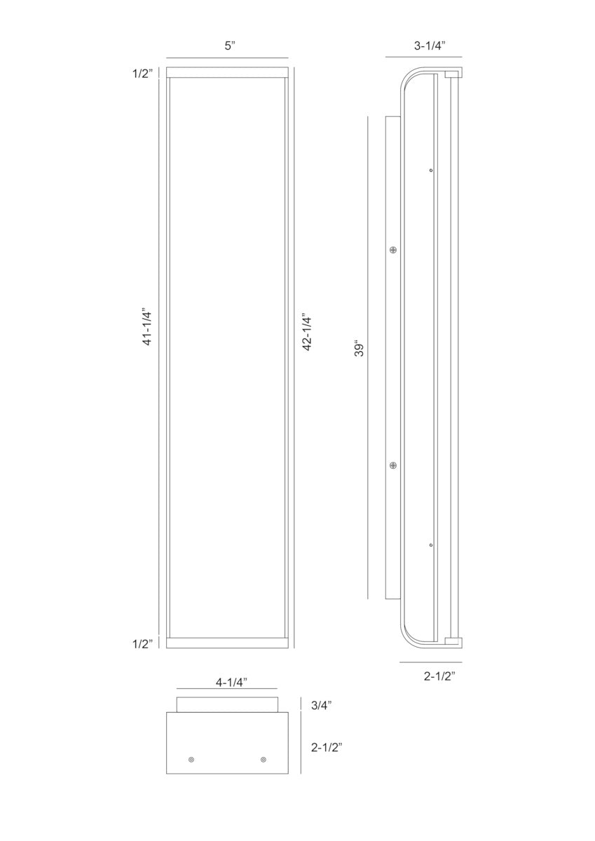 Dulton outdoor light dimension drawing
