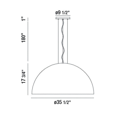 Laverton chandelier dimension drawing