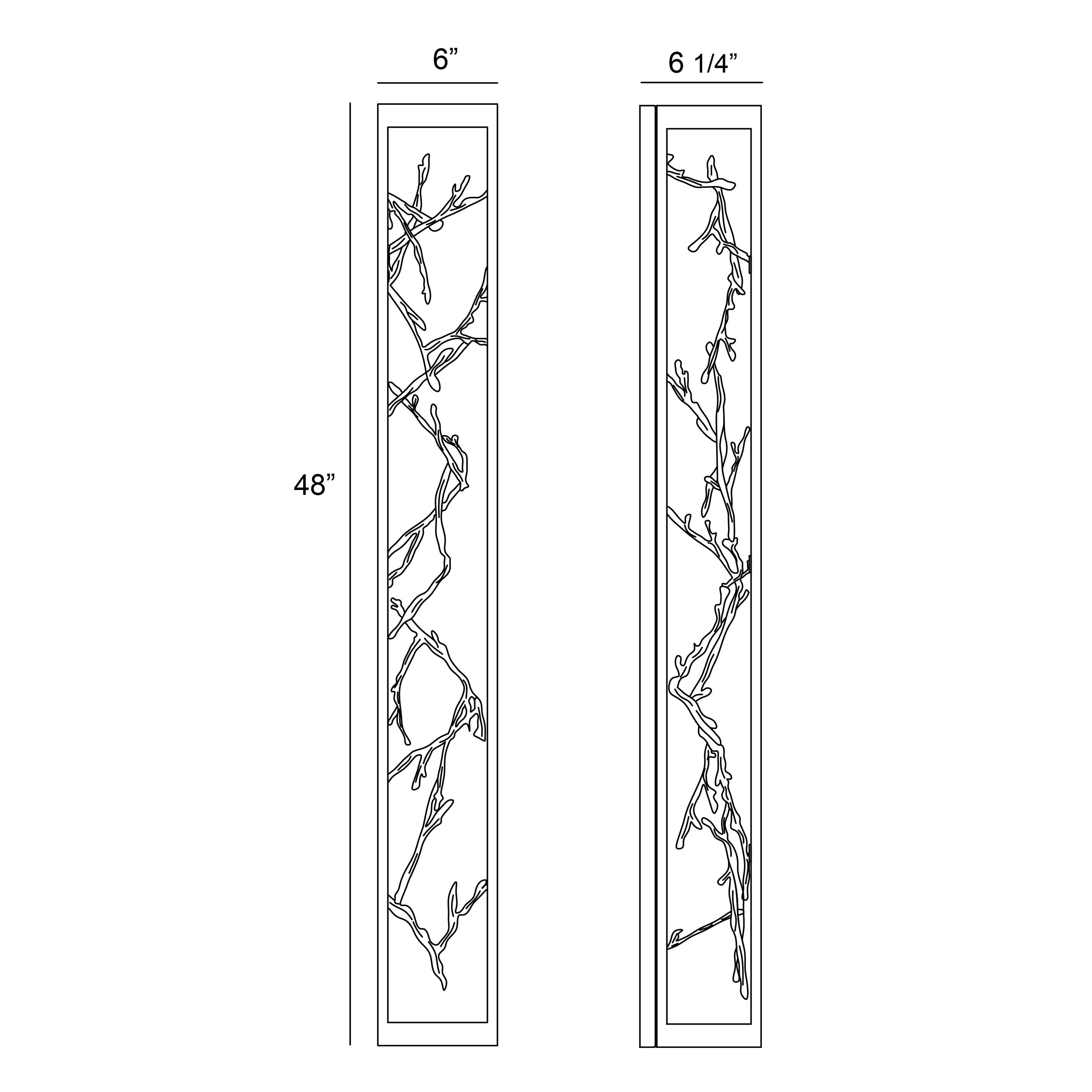 Aerie outdoor light dimension drawing