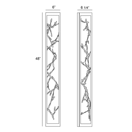 Aerie outdoor light dimension drawing