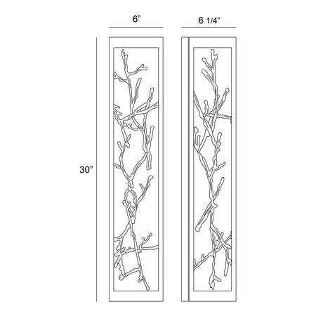 Aerie outdoor light dimension drawing