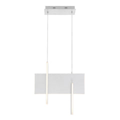 Eurofase Coburg 20" LED Chandelier, Aluminum Oxide with ~, front view
