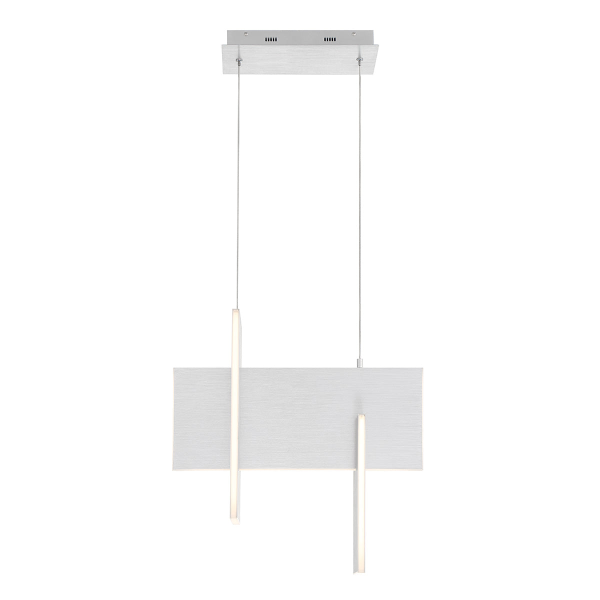 Eurofase Coburg 20" LED Chandelier, Aluminum Oxide with ~, front view