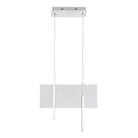 Eurofase Coburg 20" LED Chandelier, Aluminum Oxide with ~, front view