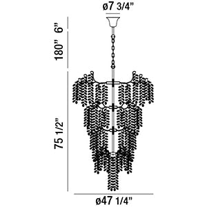 Campobasso chandelier dimension drawing
