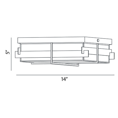 Muller outdoor light dimension drawing
