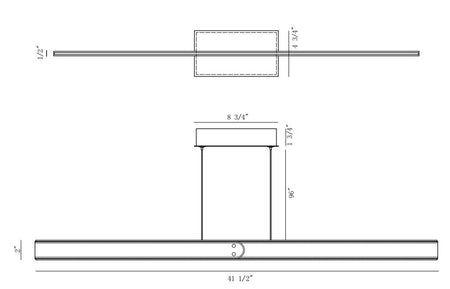 Verdura chandelier dimension drawing