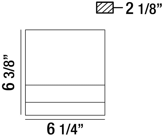 Para wall sconce dimension drawing