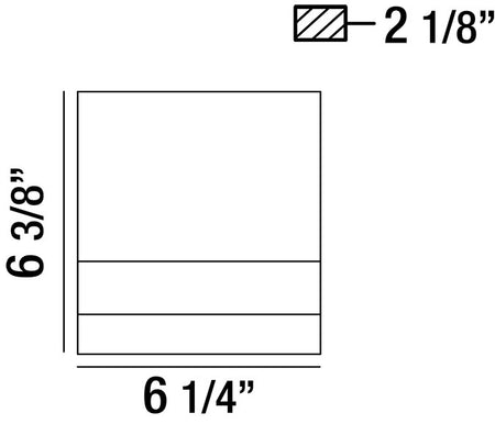Para wall sconce dimension drawing