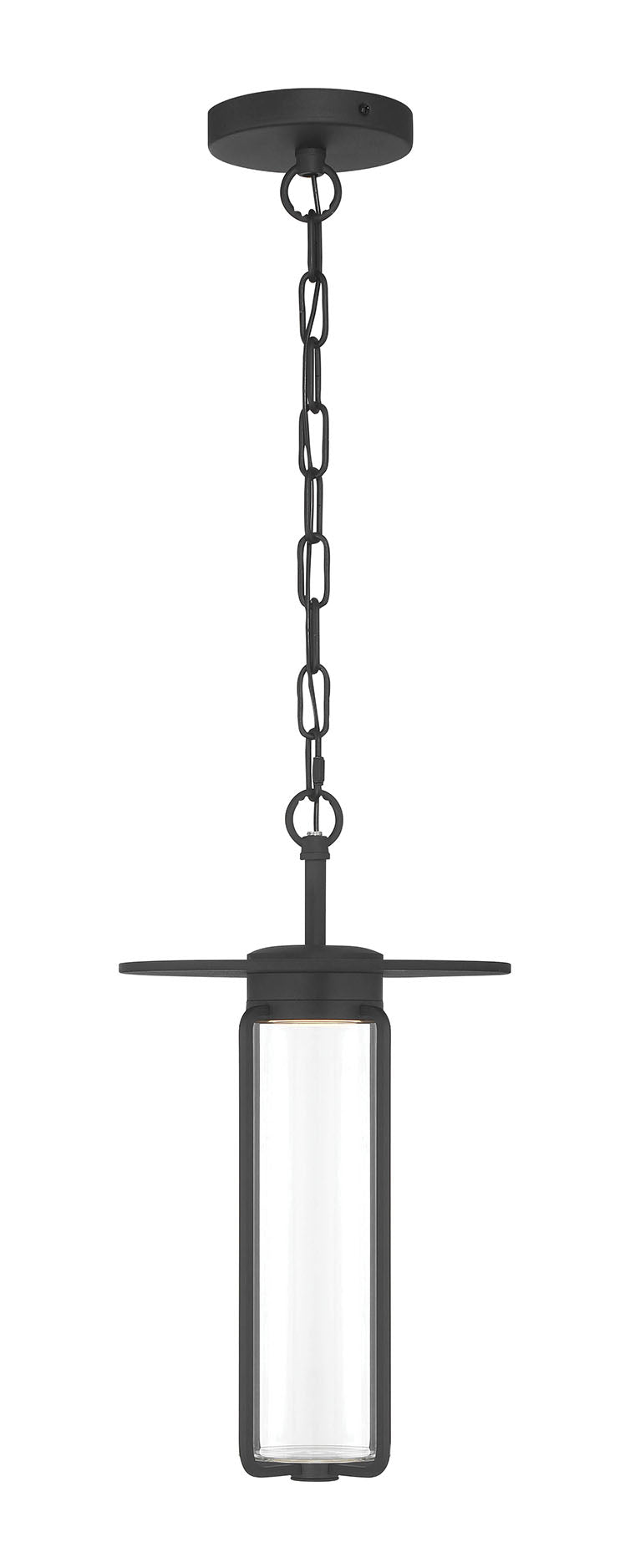 Eurofase Florin LED Outdoor Wall Light, Sand Black with Glass, front view