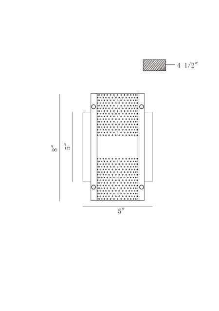 Westcliffe outdoor light dimension drawing