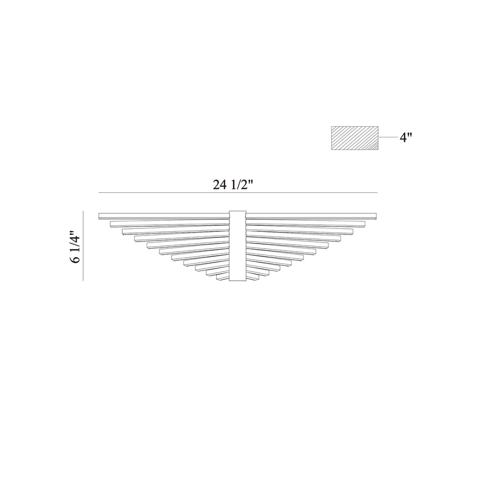 Seraph wall sconce dimension drawing