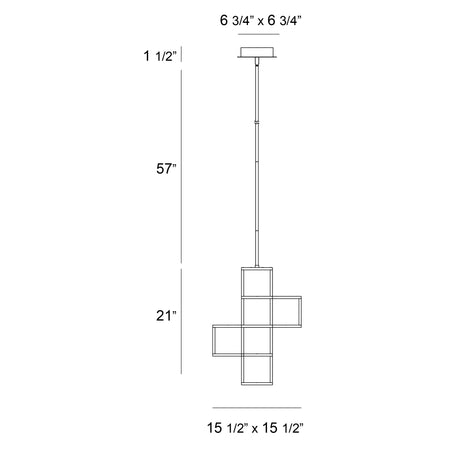 Ferro chandelier dimension drawing