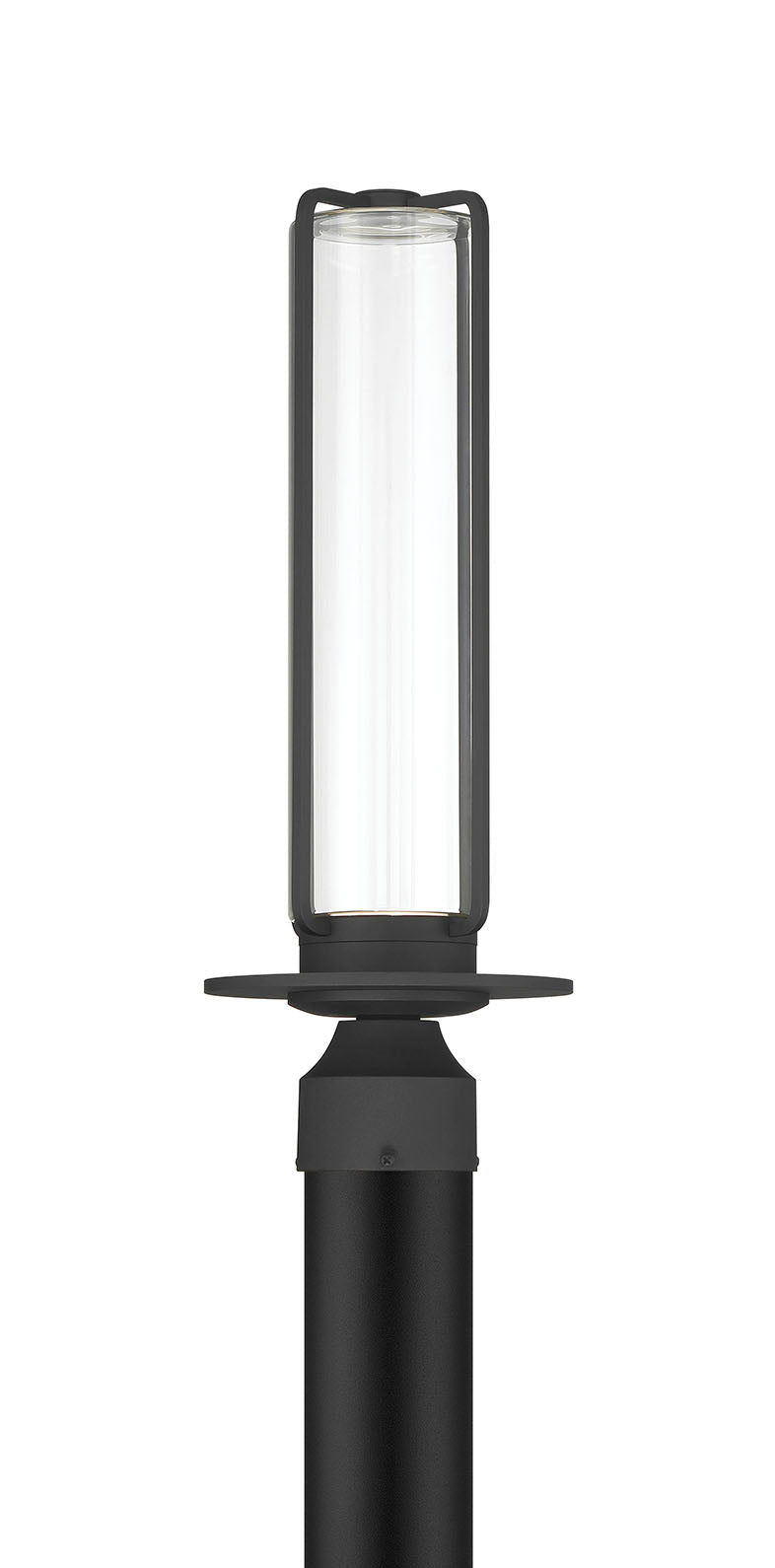 Eurofase Florin LED Outdoor Wall Light, Sand Black with Glass, front view