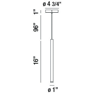 Navada pendant dimension drawing