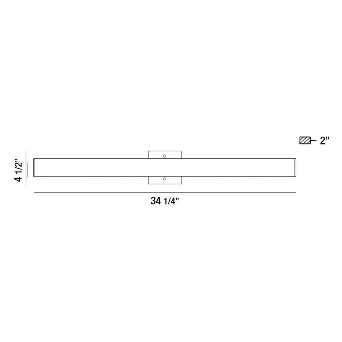Springfield wall sconce dimension drawing