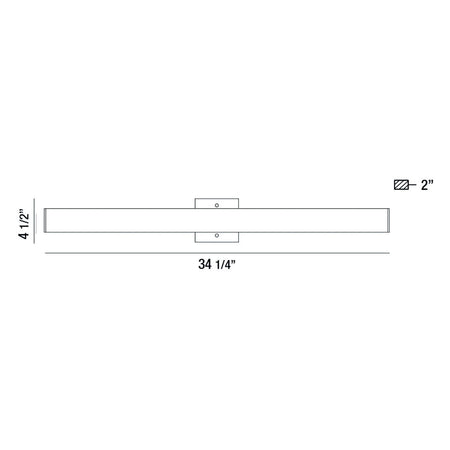 Springfield wall sconce dimension drawing