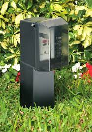 Arlington Gard-N-Post GGC 19.5" Green Outdoor GFCI Support, , ARLINGTON - Maple Electric Supply 