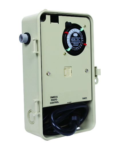 Two-Circuit Portable Outdoor Timer with Photocontrol - Maple Electric Supply 