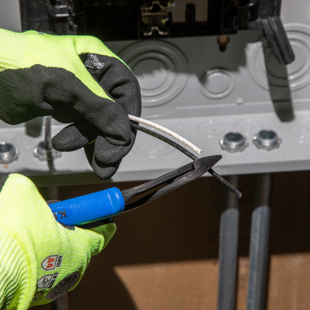 8-Inch Diagonal HD Cutting Pliers Angled Head
