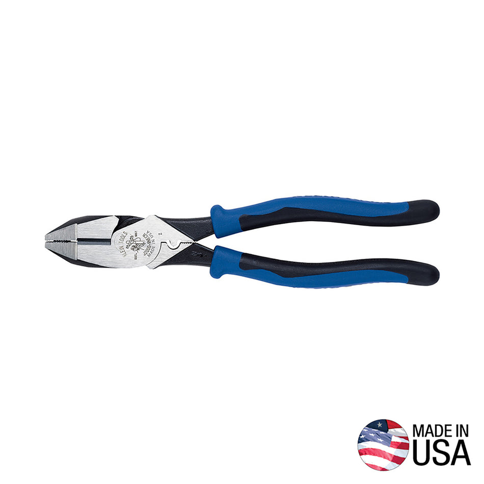 Heavy-Duty Lineman's Pliers, Crimping, 9-Inch