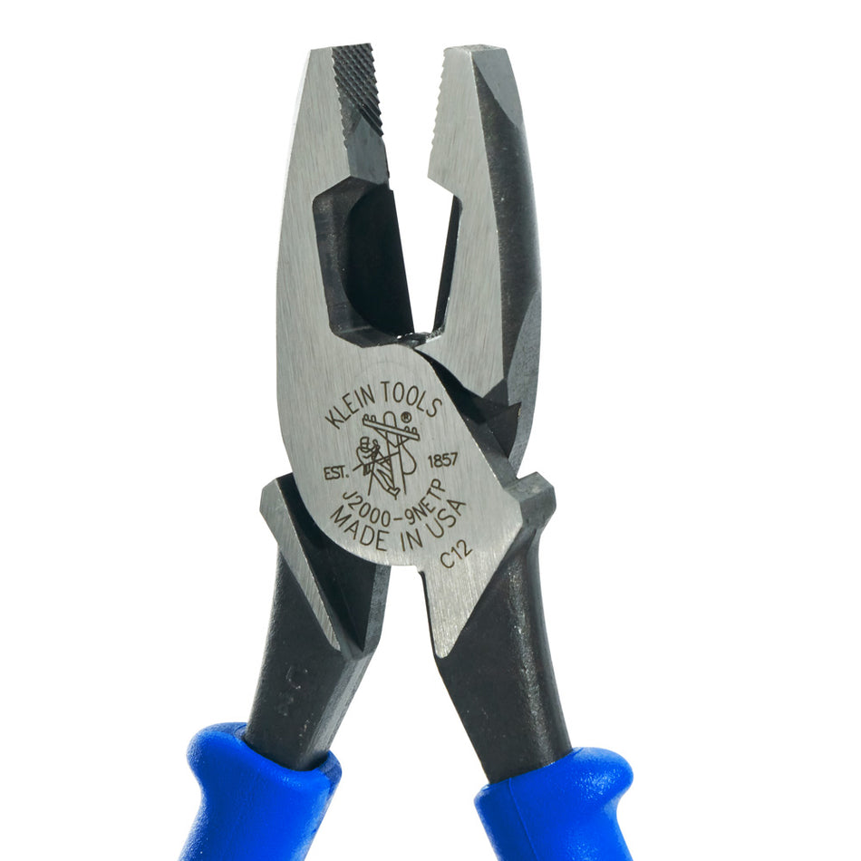 Heavy-Duty Lineman's Pliers, Fish Tape Pulling, 9-Inch