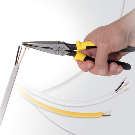 8" Long Nose Pliers Side Cutting