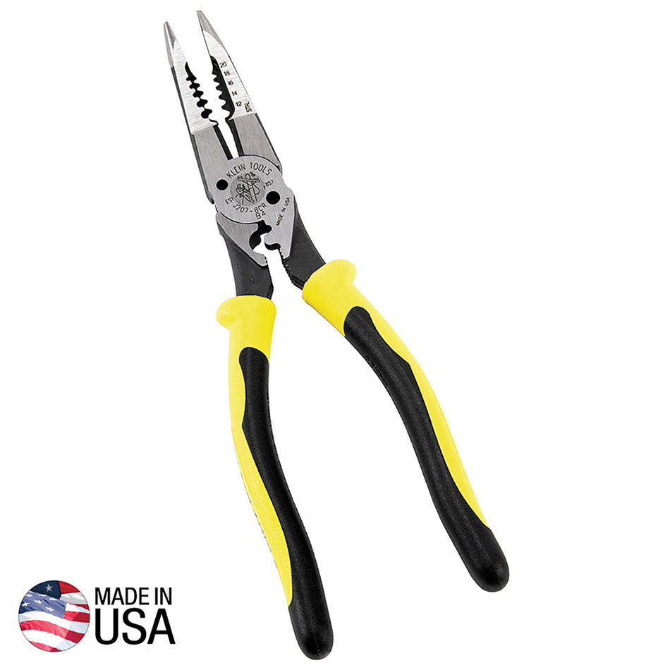 Klein Tools J207-8CR All-Purpose Pliers with Crimper - detail view