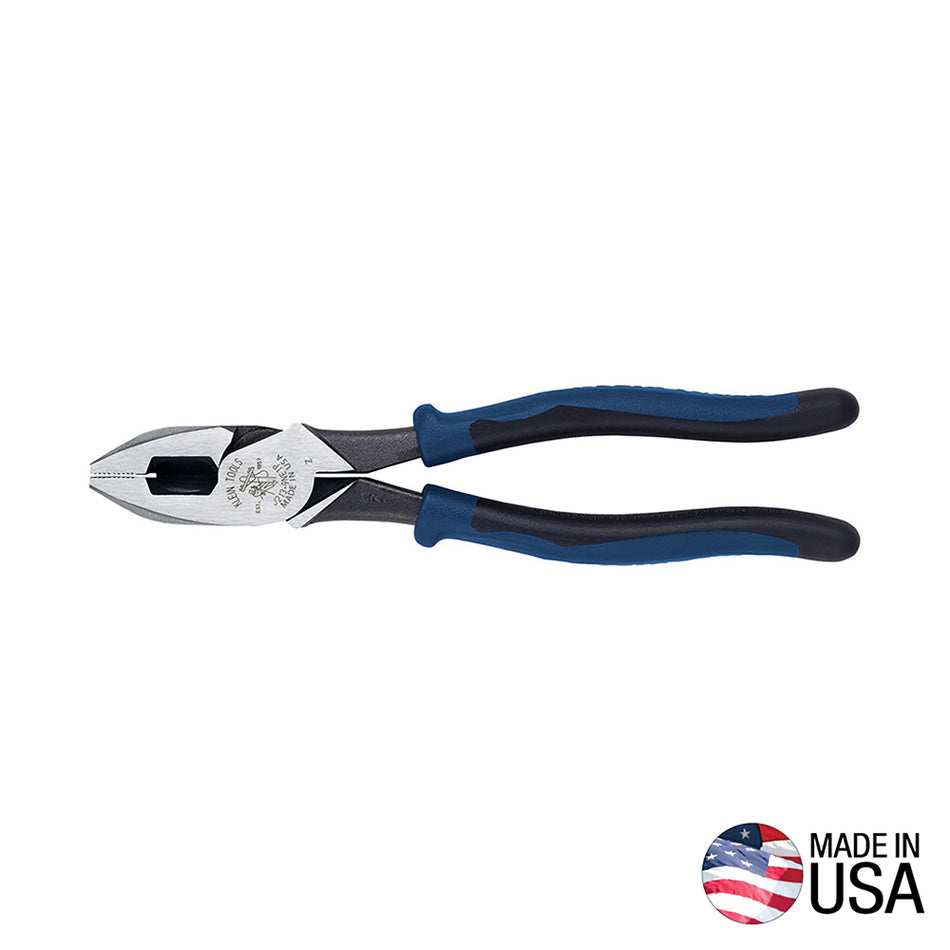 Klein Tools J213-9NETP Side Cutting Pliers Fish Tape Pulling - detail view