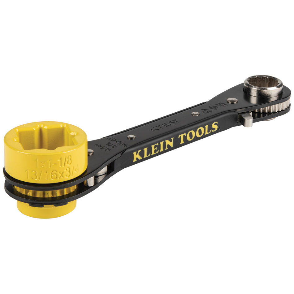 Klein Tools KT155T 5-in-1 Lineman's Ratcheting Wrench - additional view