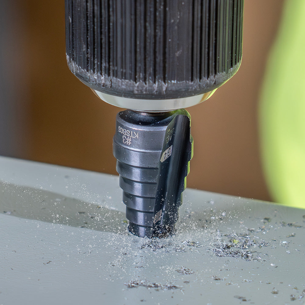 Klein Tools KTSB03 Step Drill Bit Double Fluted #3, 1/4 to 3/4-Inch - additional view