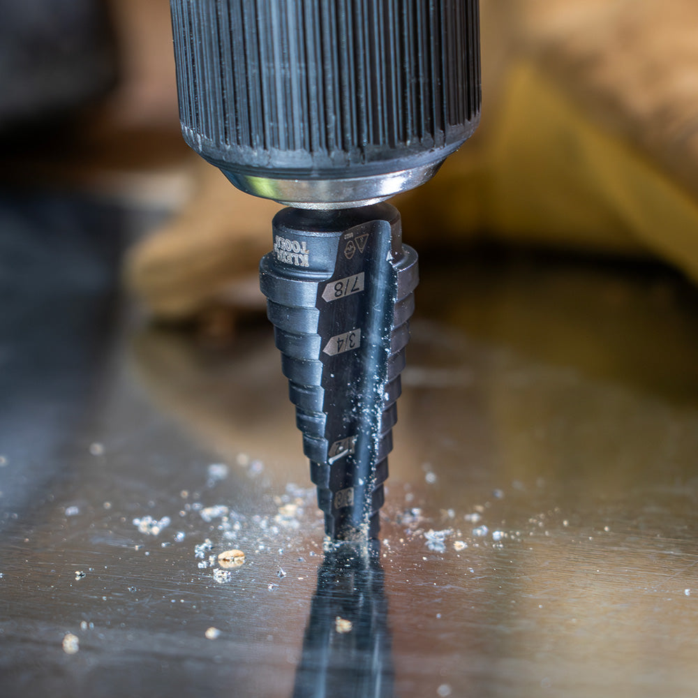 Klein Tools KTSB14 Step Drill Bit #14 Double-Fluted, 3/16 to 7/8-Inch - additional view