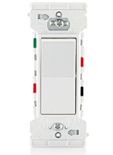 Decora Edge 15 Amp 3-Way Rocker Switch, White - Fast, Safe, and Efficient Installation