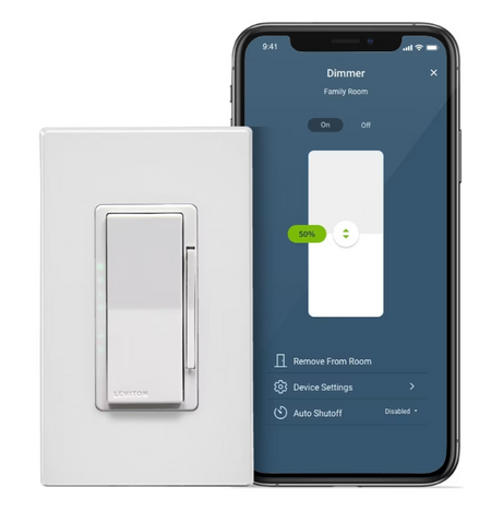 Decora Smart Dimmer Switch, Wi-Fi 2nd Gen, Neutral Wire Required, 3-Way or Multi-Location, Voice Control Compatible with Google, Alexa, Siri