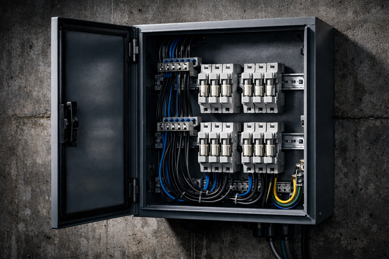 Enclosures & fusing